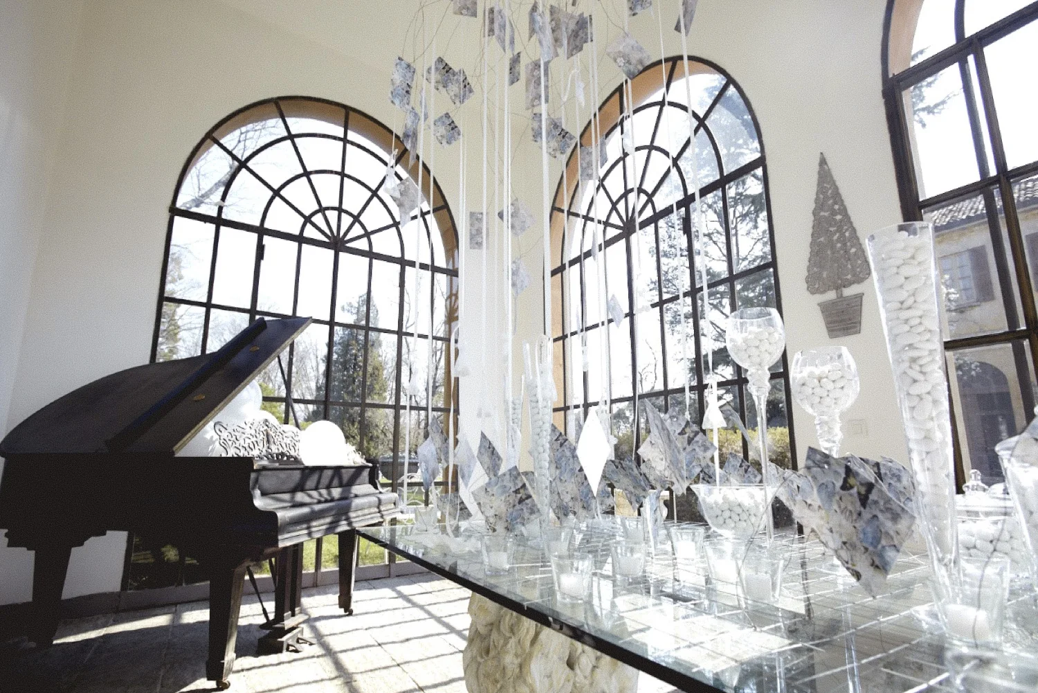The light-filled interior of Villa Valentina